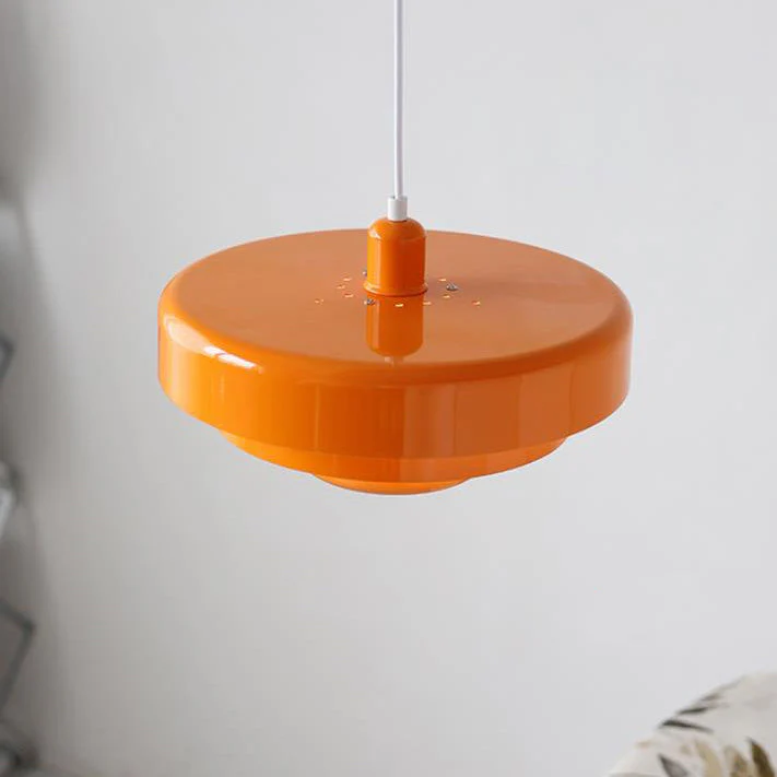 Nordycka Vintage wielowarstwowa okrągła metalowa lampa wisząca