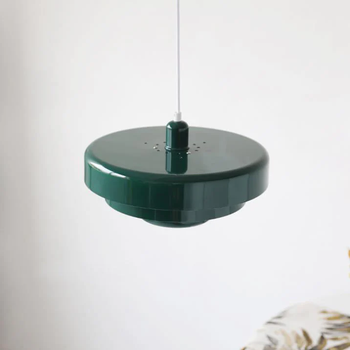 Nordycka Vintage wielowarstwowa okrągła metalowa lampa wisząca