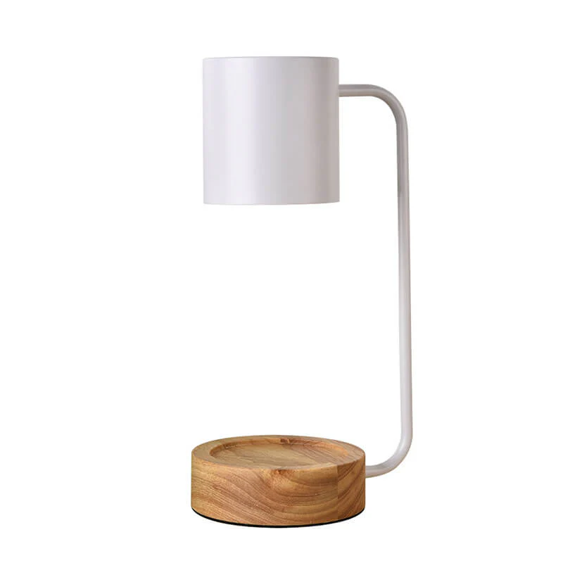 Japońska minimalistyczna drewniana lampa stołowa z regulacją jasności i czasomierzem