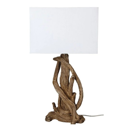 Lampa stołowa z motywem drzewa