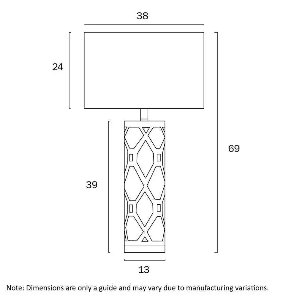 Keramická stolní lampa VILMA