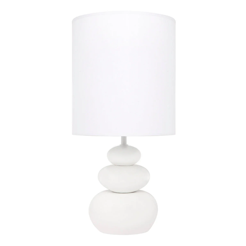 Biała Ceramiczna Lampa stołowa KOA