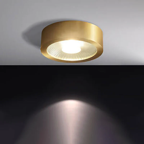 Nordycka Luksusowa Lampa Natynkowa LED z Pełnego Mosiądzu