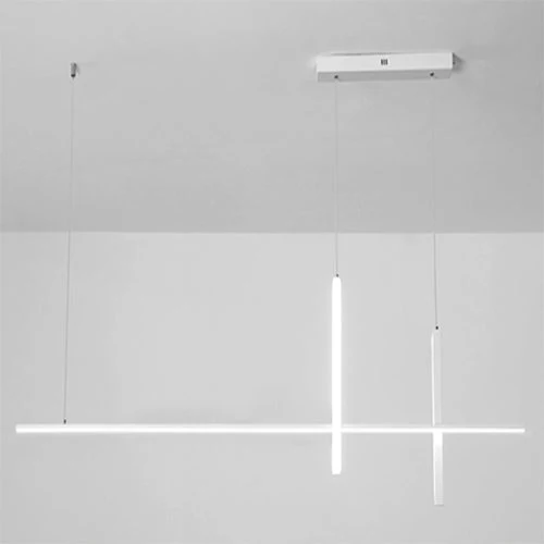 Nowoczesny minimalistyczny podłużny żyrandol LED
