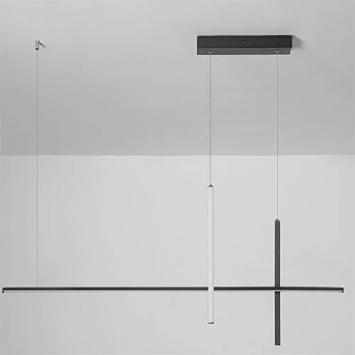 Nowoczesny minimalistyczny podłużny żyrandol LED