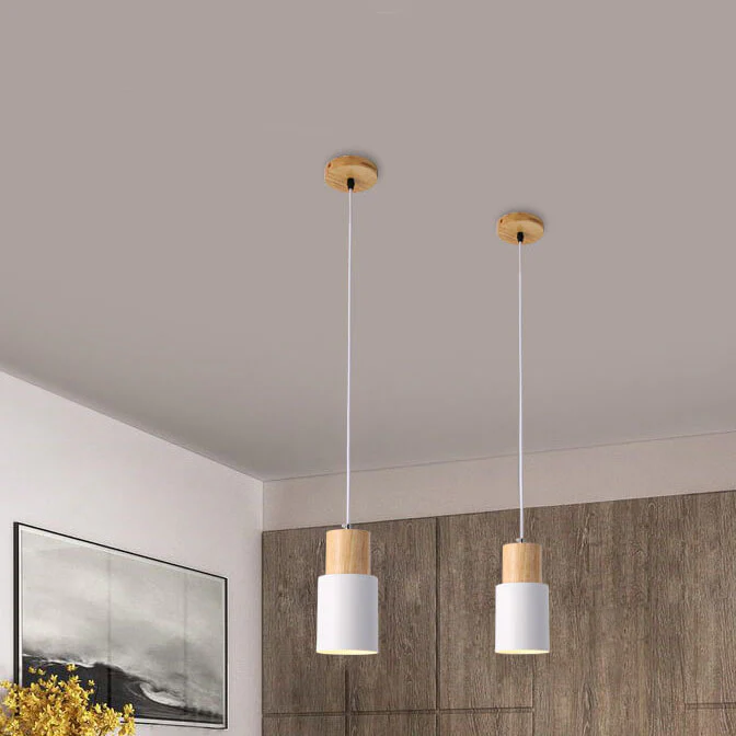 Nordycka lampa wisząca LED w stylu Macaron