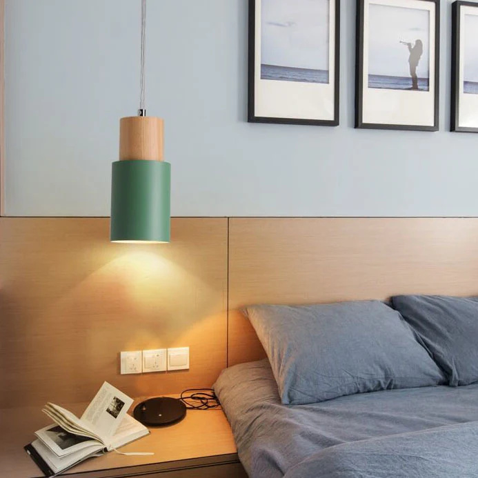 Nordycka lampa wisząca LED w stylu Macaron