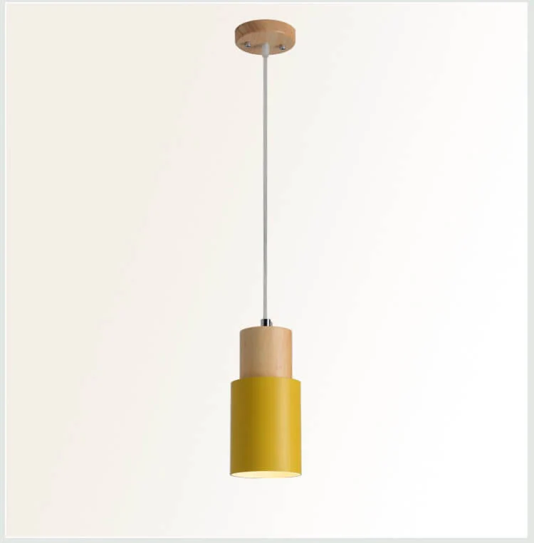 Nordycka lampa wisząca LED w stylu Macaron