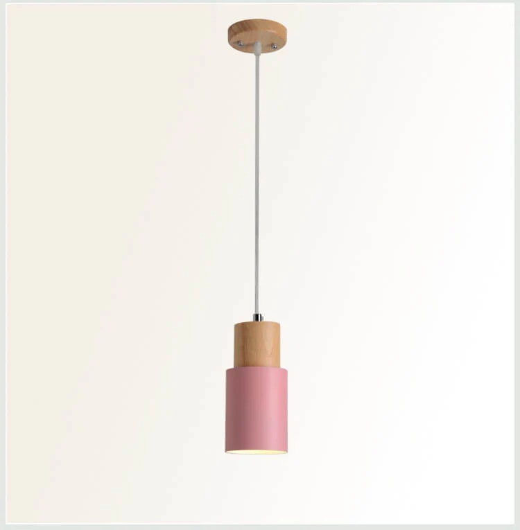 Nordycka lampa wisząca LED w stylu Macaron