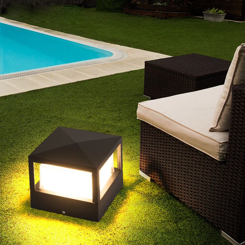 Wodoodporne aluminiowe cylindryczne LED oświetlenie zewnętrzne