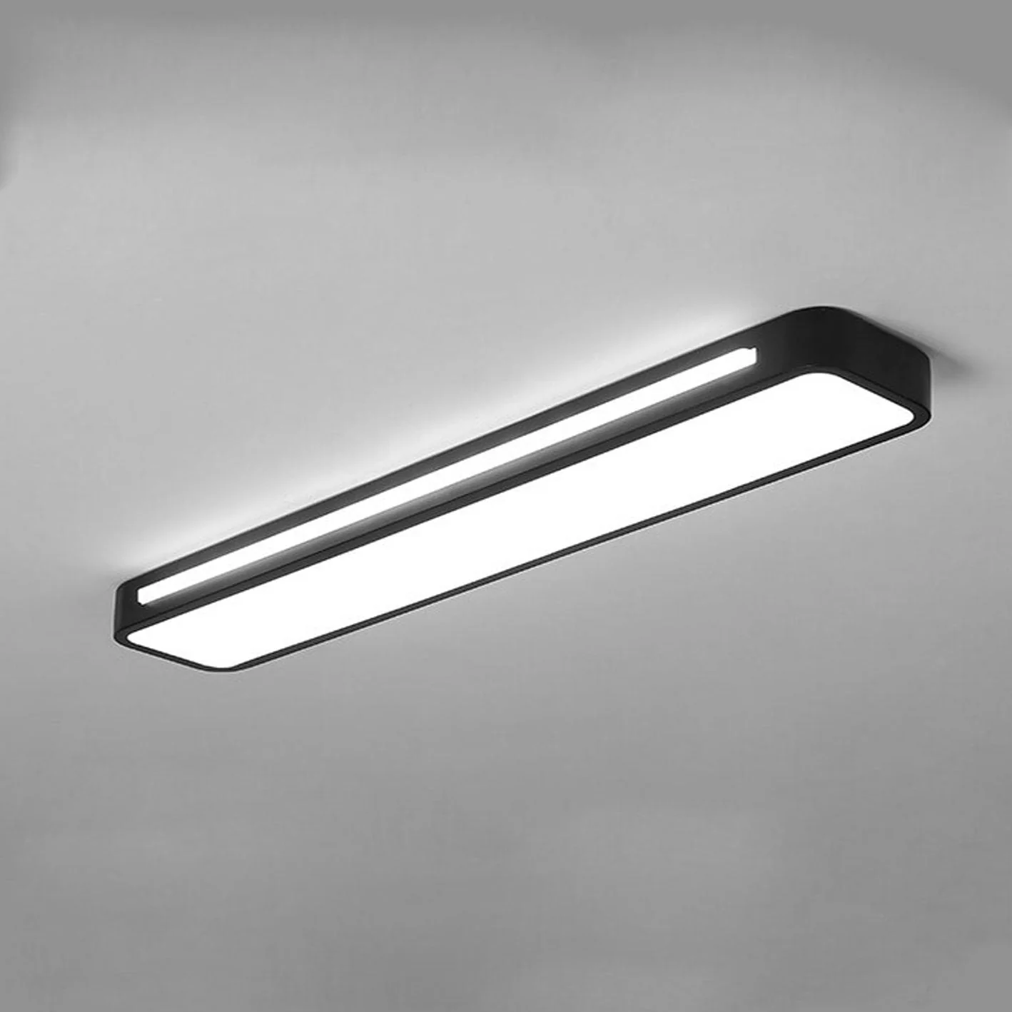 Nordycka minimalistyczna długa lampa sufitowa LED