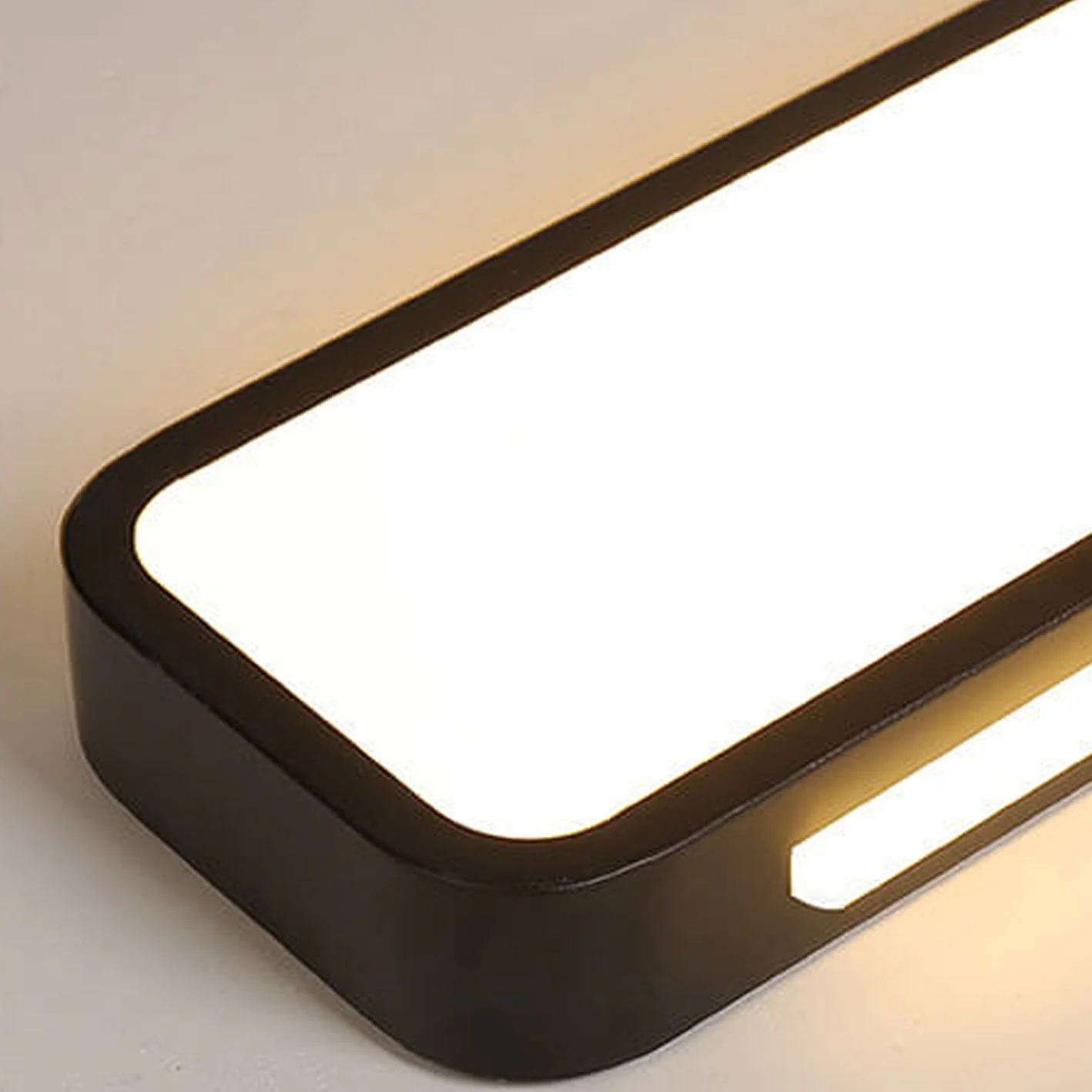 Nordycka minimalistyczna długa lampa sufitowa LED
