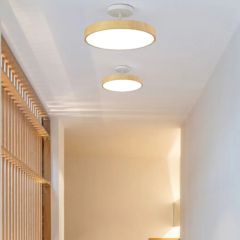 Japońska Sufitowa Lampa LED w Stylu Wabi-sabi