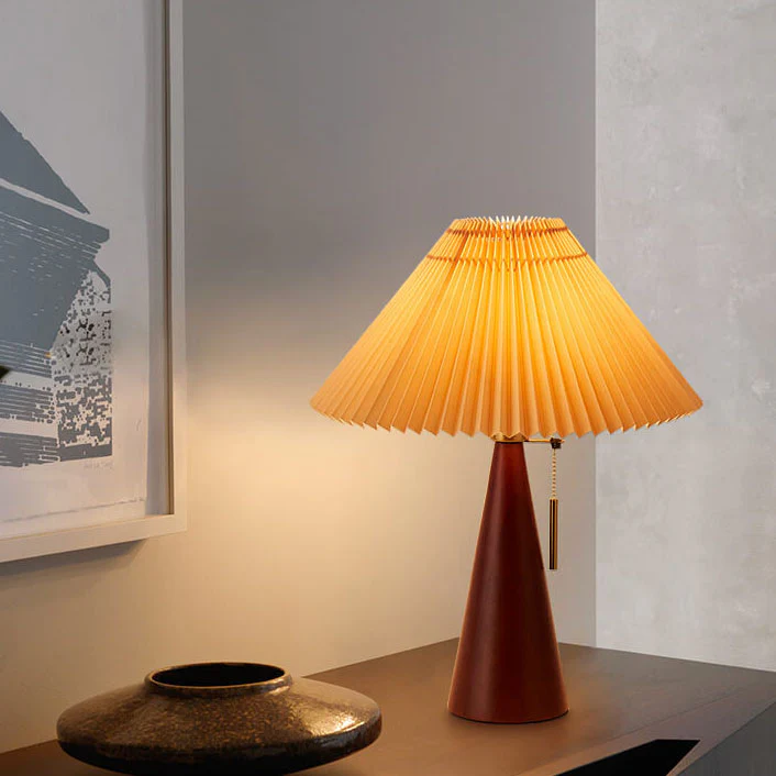 Japońska Minimalistyczna Lampa Stołowa w Stylu Vintage