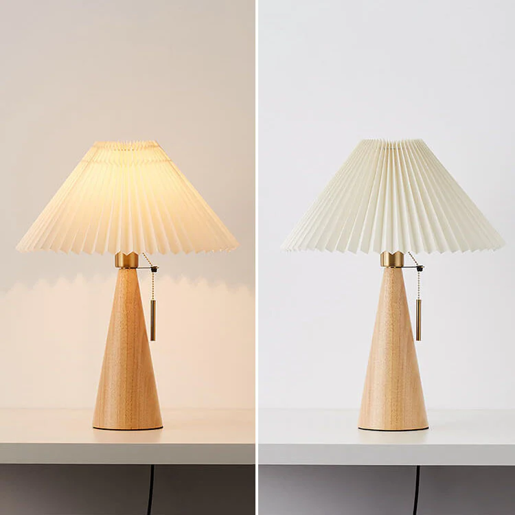 Japońska Minimalistyczna Lampa Stołowa w Stylu Vintage