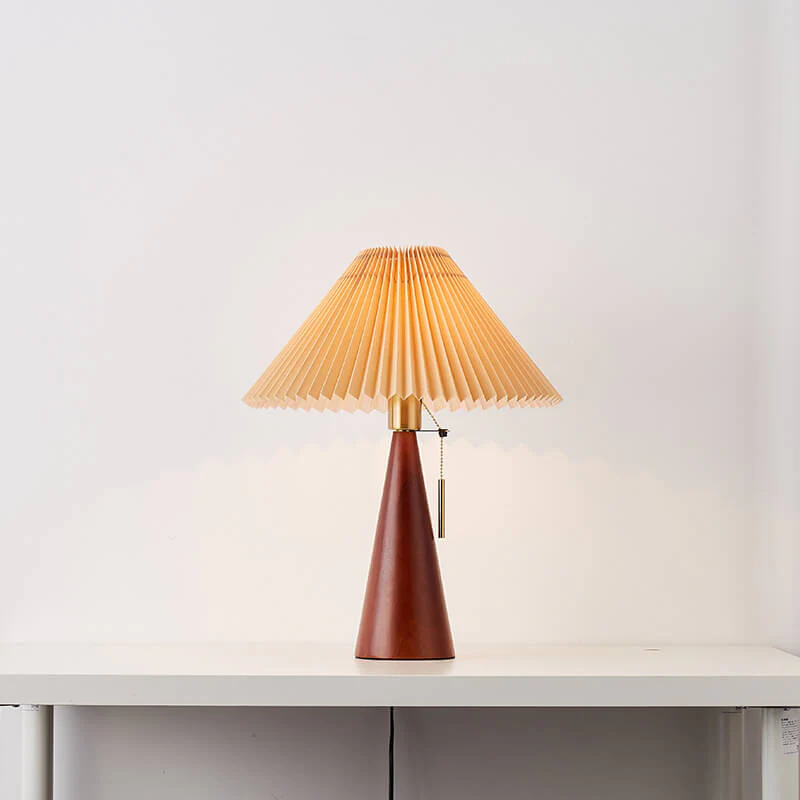 Japońska Minimalistyczna Lampa Stołowa w Stylu Vintage