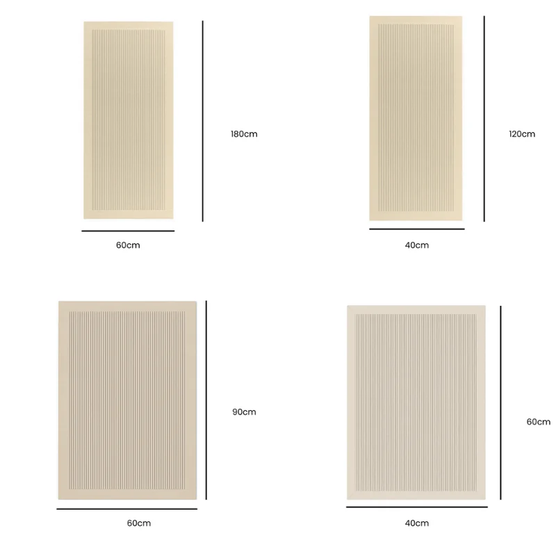 Wodoodporna zamszowa mata antypoślizgowa Japandi