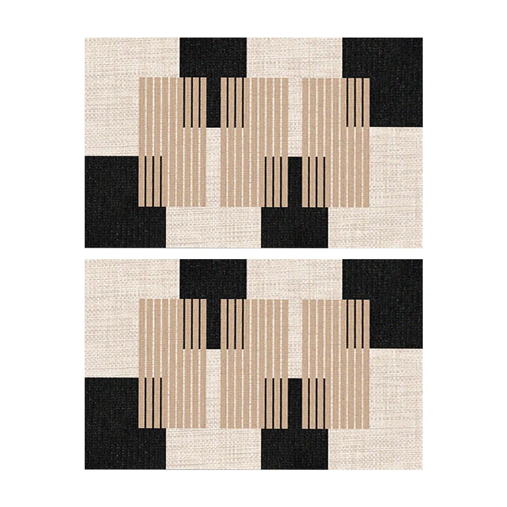 Sada dvou geometrických koupelnových předložek