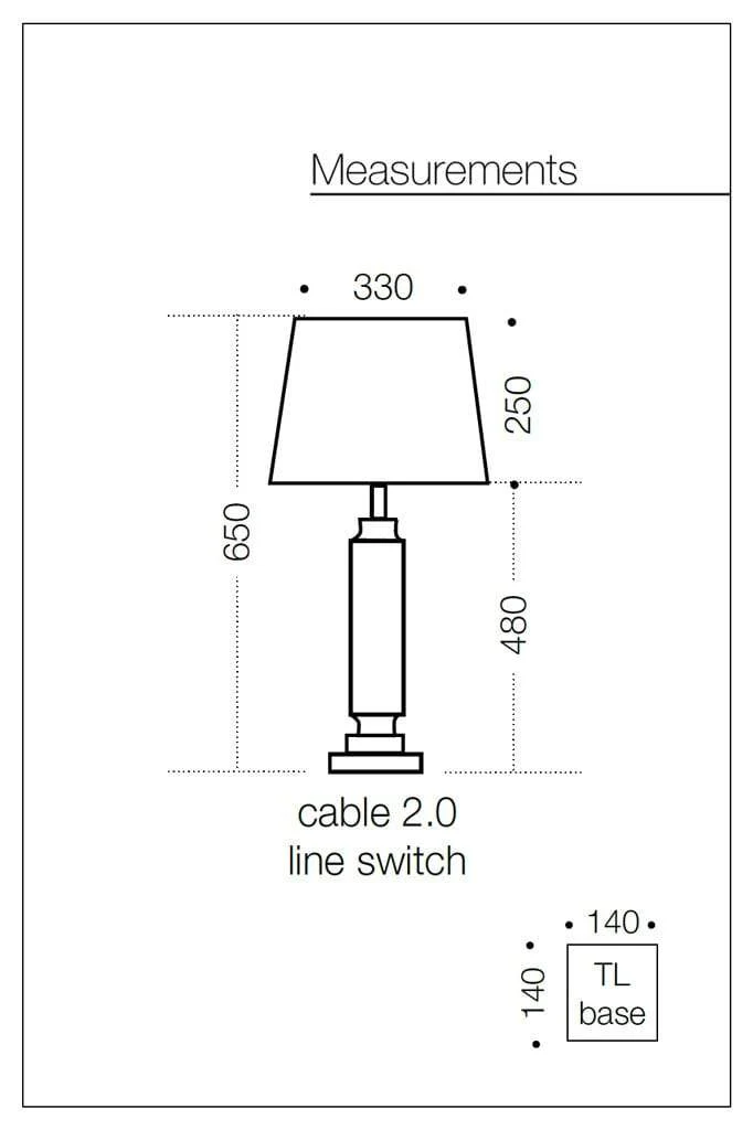 Lampa stołowa Prestwick Glass