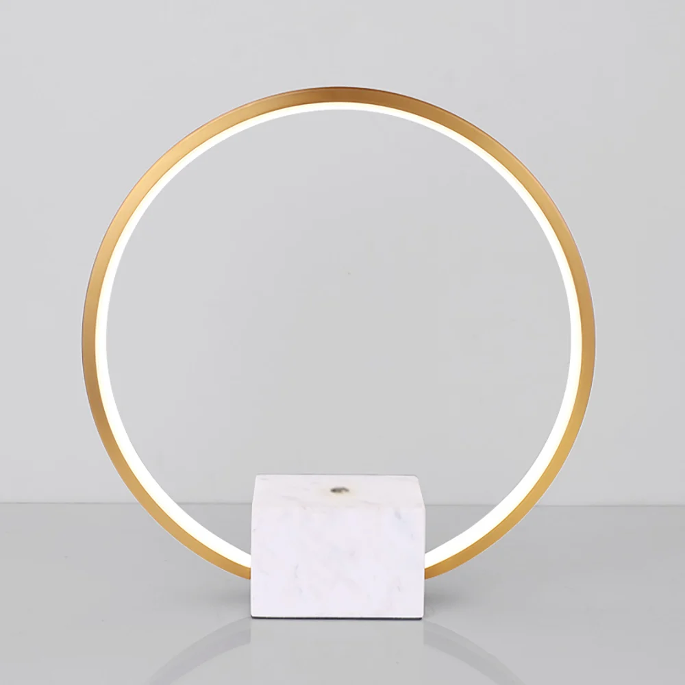 Modern round LED table lamp