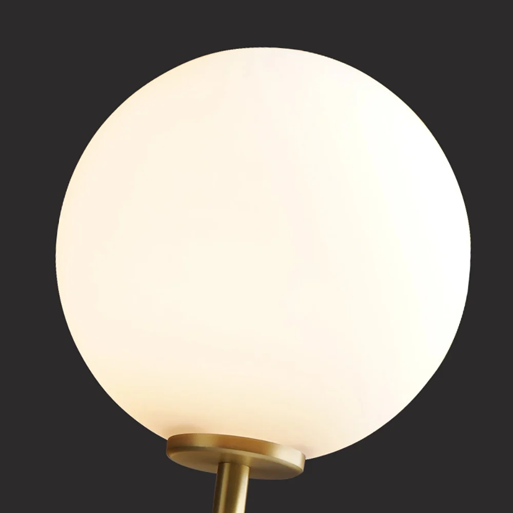 Szklany glob LED Wewnętrzny kinkiet ścienny