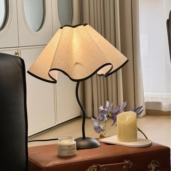 Lniana Lampa Stołowa
