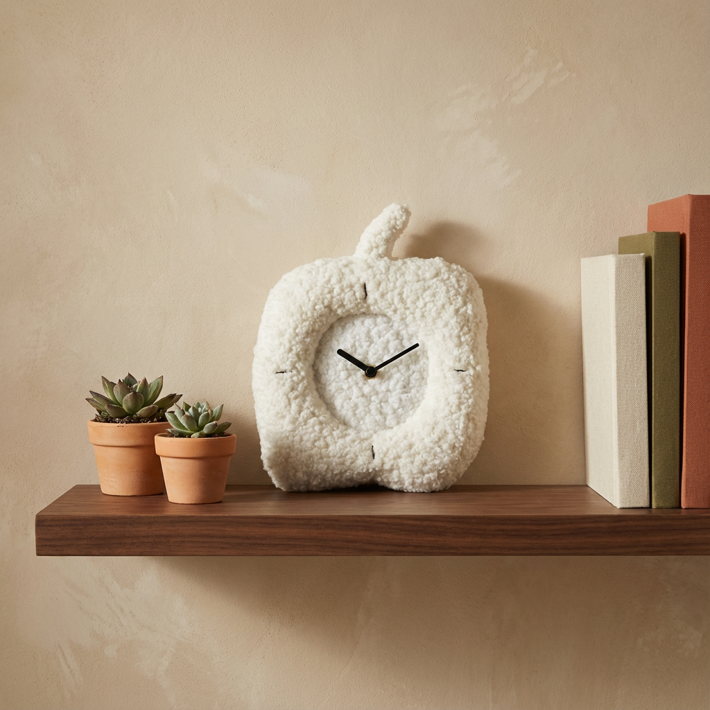 Zegar Ścienny Z Tkaniny