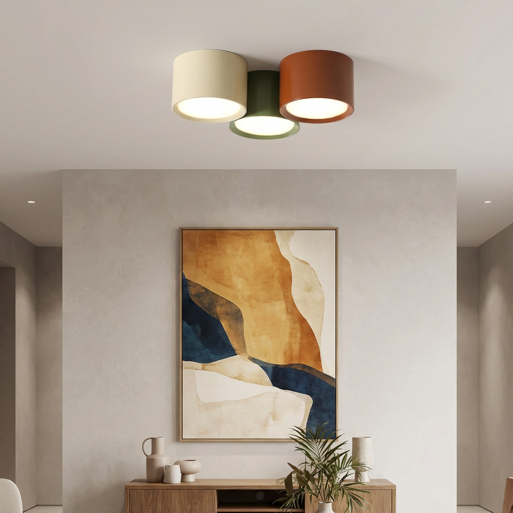 Nordycka lampa sufitowa LED | Minimalistyczny design 1,5 kg