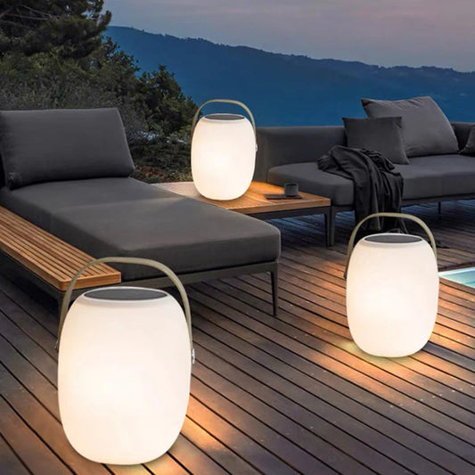 Przenośna Dekoracyjna Lampa LED Koszyk Solarny