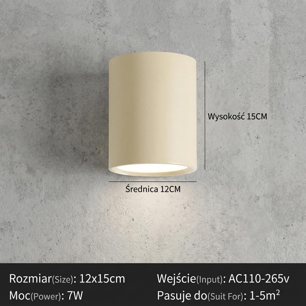 Nordycka lampa sufitowa LED | Minimalistyczny design 1,5 kg