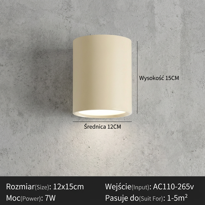 Nordycka lampa sufitowa LED | Minimalistyczny design 1,5 kg