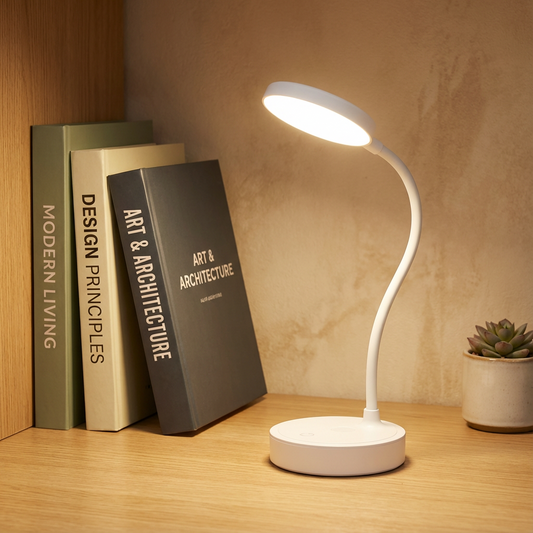 Przenośna Lampka Biurkowa LED | Bezstopniowe Przyciemnianie 2,5W | Lekka 0,5kg
