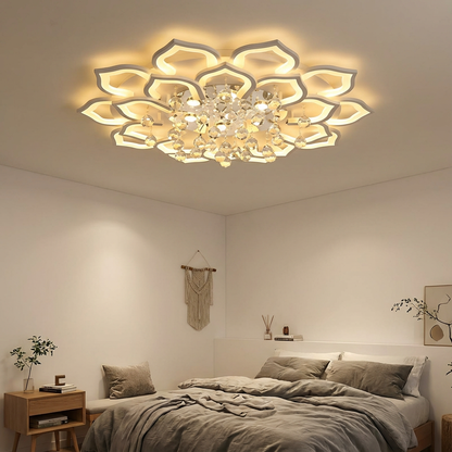 Kryształowy Żyrandol z Pilotem | Luksusowy Żyrandol do Salonów i Sypialni, Regulowane Oświetlenie