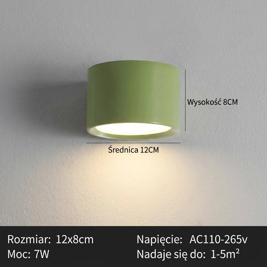 Nordycka lampa sufitowa LED | Minimalistyczny design 1,5 kg