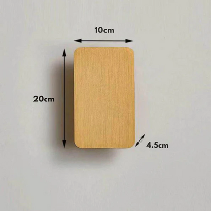 Nordyczna minimalistyczna prostokątna lampa ścienna LED z aluminium