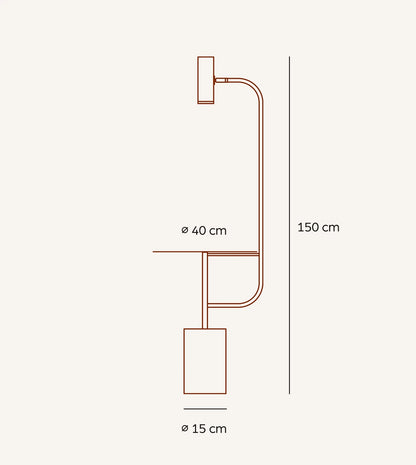 ARTEMIS | Stolik boczny i lampka 0,5 kg 8