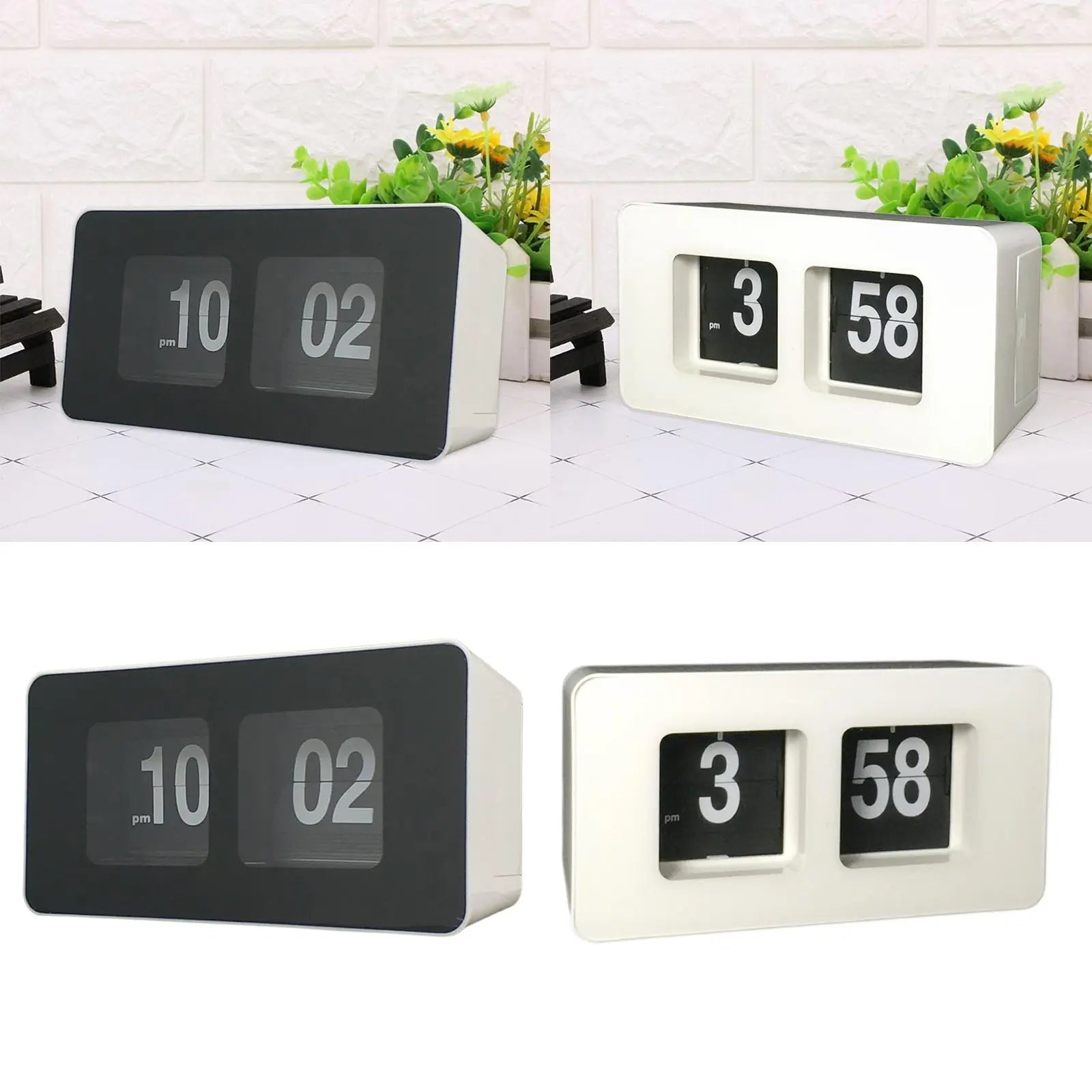 Automatyczny Zegar Ścienny Z Klapką | Cichy Ruch 0,5 kg 4