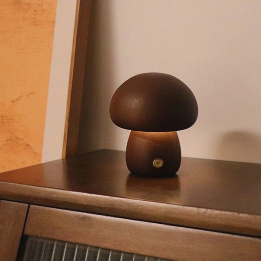 Drewniana Lampa Stołowa Bezprzewodowa | Ładowanie USB, 0.5 kg 0