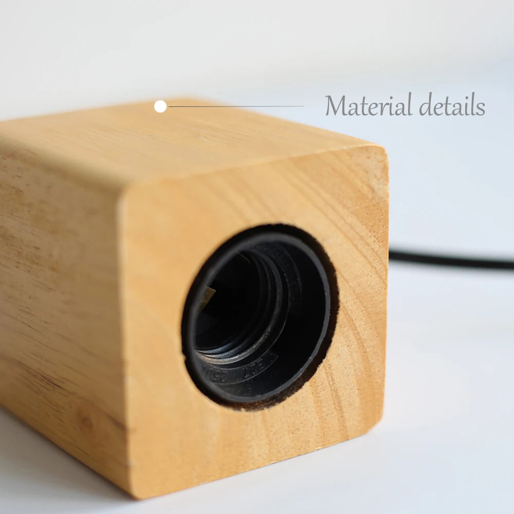 Drewniana Lampa Stołowa | Nowoczesny Design 1,5 kg 4