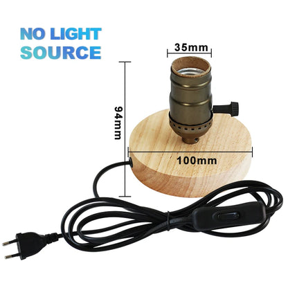 Drewniana Lampa Stołowa | Nowoczesny Design 1,5 kg 7