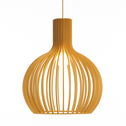 Drewniana Lampa Wisząca | Ręcznie Robiona 1.5kg 1