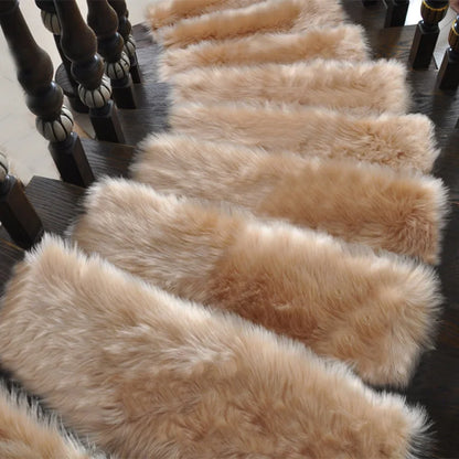 Dywan na schody | Pluszowy materiał 55x20cm 0