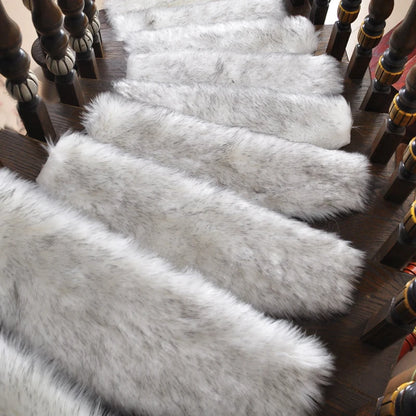 Dywan na schody | Pluszowy materiał 55x20cm 1