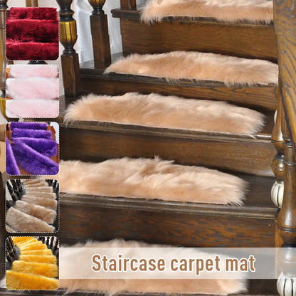 Dywan na schody | Pluszowy materiał 55x20cm 2