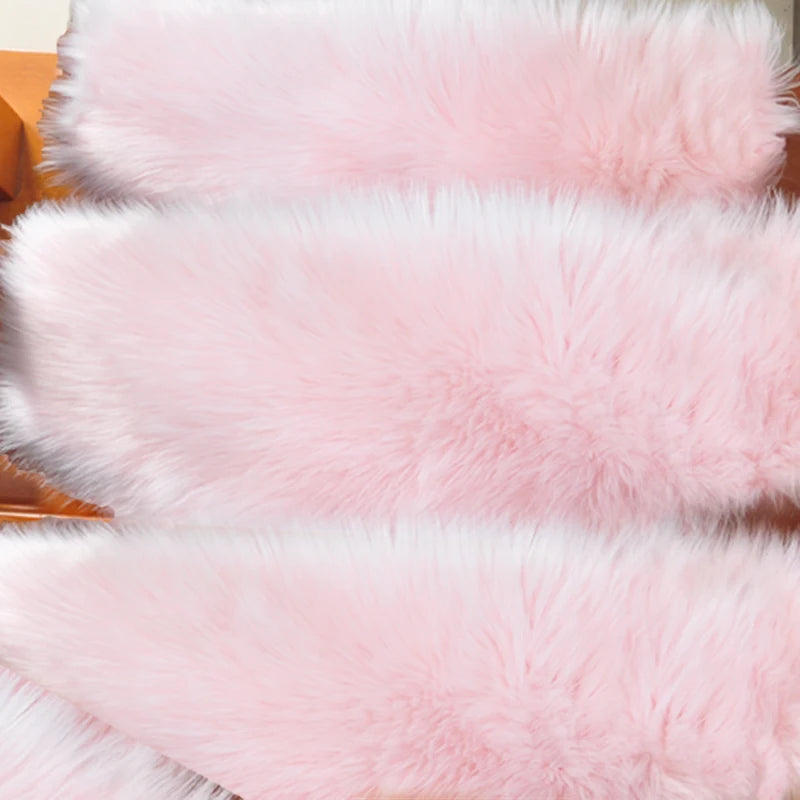 Dywan na schody | Pluszowy materiał 55x20cm 7