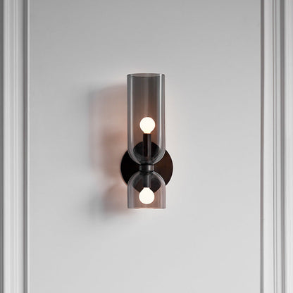 Elegancka Szklana Lampa Ścienna z Podwójnym Wzorem – Kinkiet Ścienny do Sypialni i Salonu 4