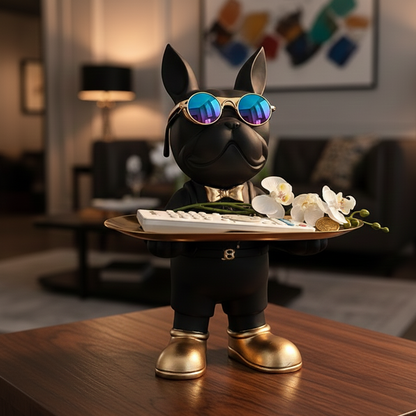 Französische Bulldogge Statue