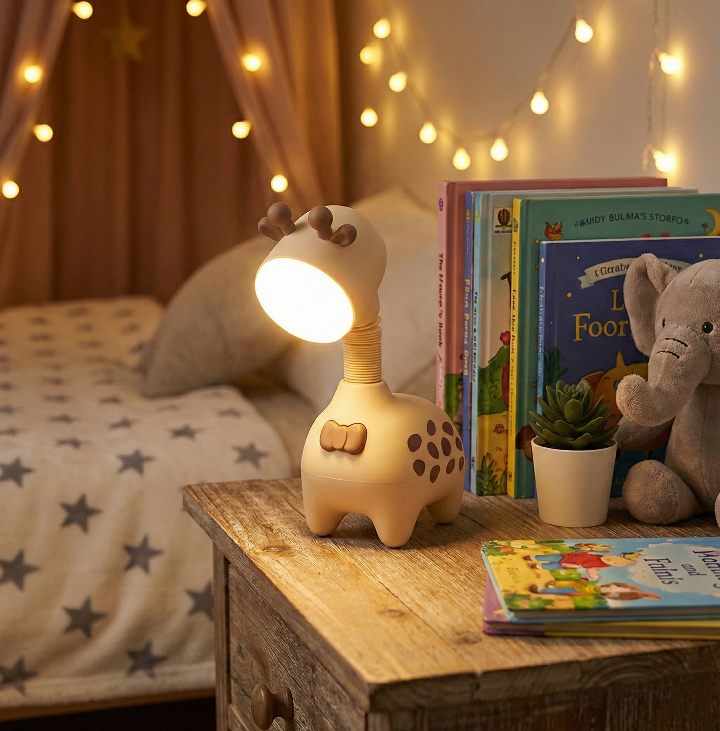 Lampka nocna Żyrafa | Elastyczna szyja 360°