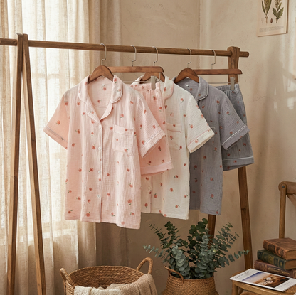 Nuvell | Piżama Damska z Muślinu Bawełnianego 100%