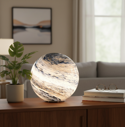 Glas-Mondlampe | 16 Farben, Fernbedienung